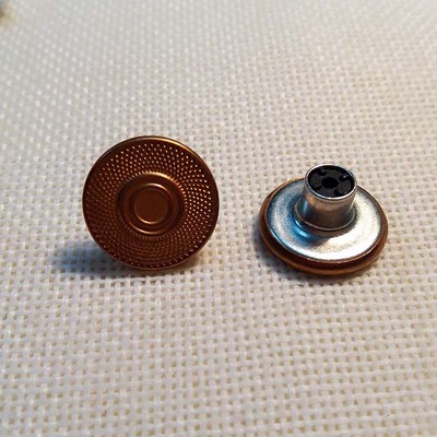 KZT--TNK006 Metal button  Jeans button Plastic inside button brass button for denim clothing  ,Bags 