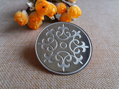 SSL004 Stainless steel tag with logo