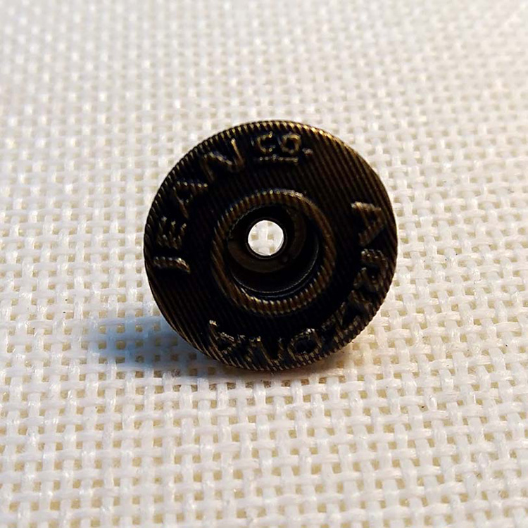 KZT--TNK015 Coston logo Metal button denim button Plastic inside button brass button