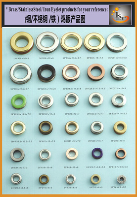 Brass eyelets