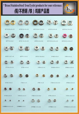 Stainless steel eyelets
