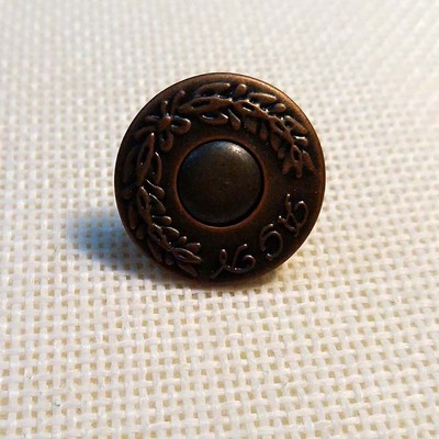 KZT--TNK020 Coston logo Metal button denim button Double tack button brass button