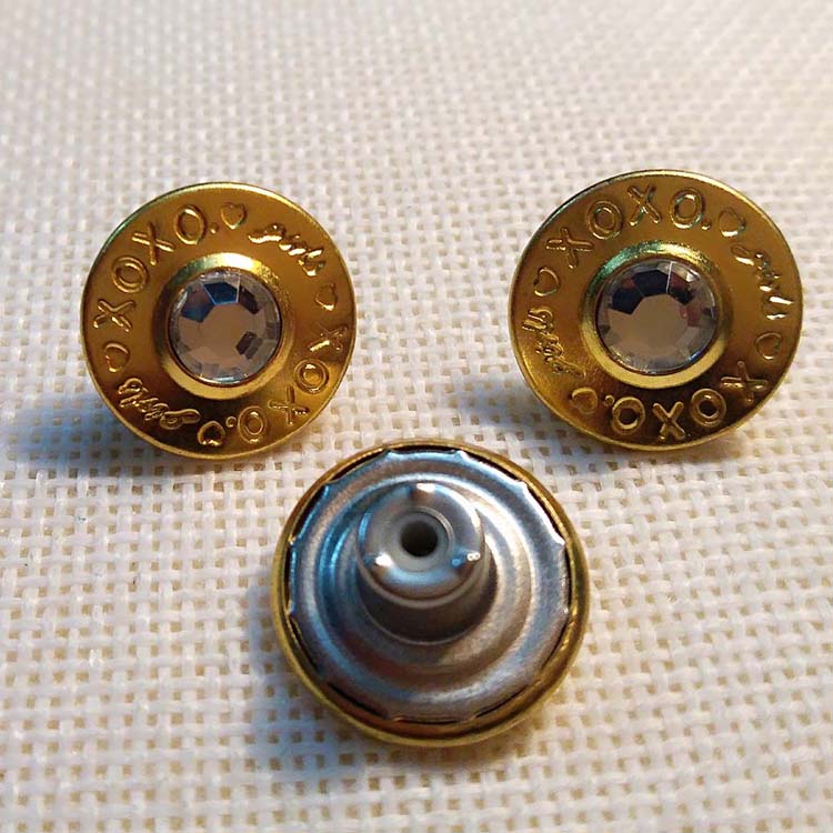 KZT--TNK008 Metal button  Jeans button plastic inside button brass button for denim clothing  ,Bags 