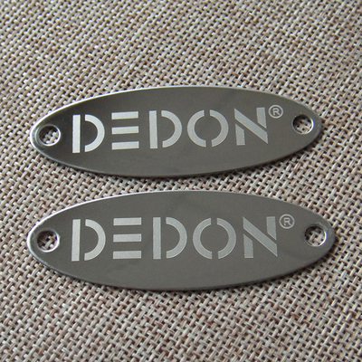 SSL001 oval stainless steel label